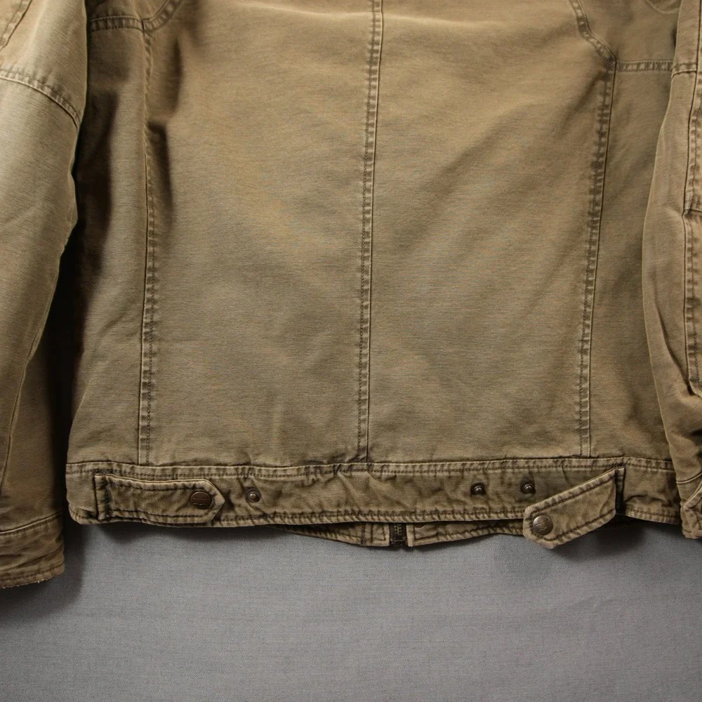 Levi's Military Field Trucker Canvas Quilted Men Jacket S Utility Multi Pocket